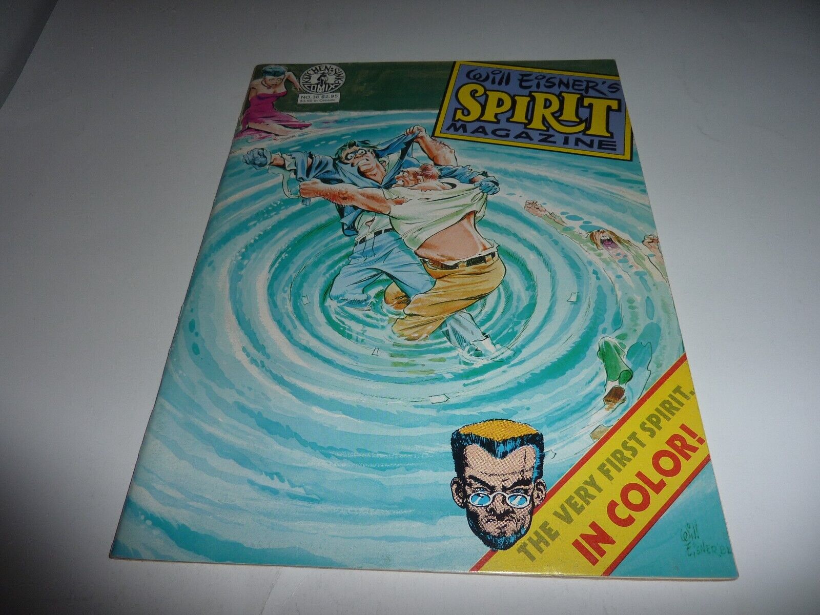 THE SPIRIT Magazine #36 Kitchen Sink August 1982 Color Section Nice Copy VF/NM