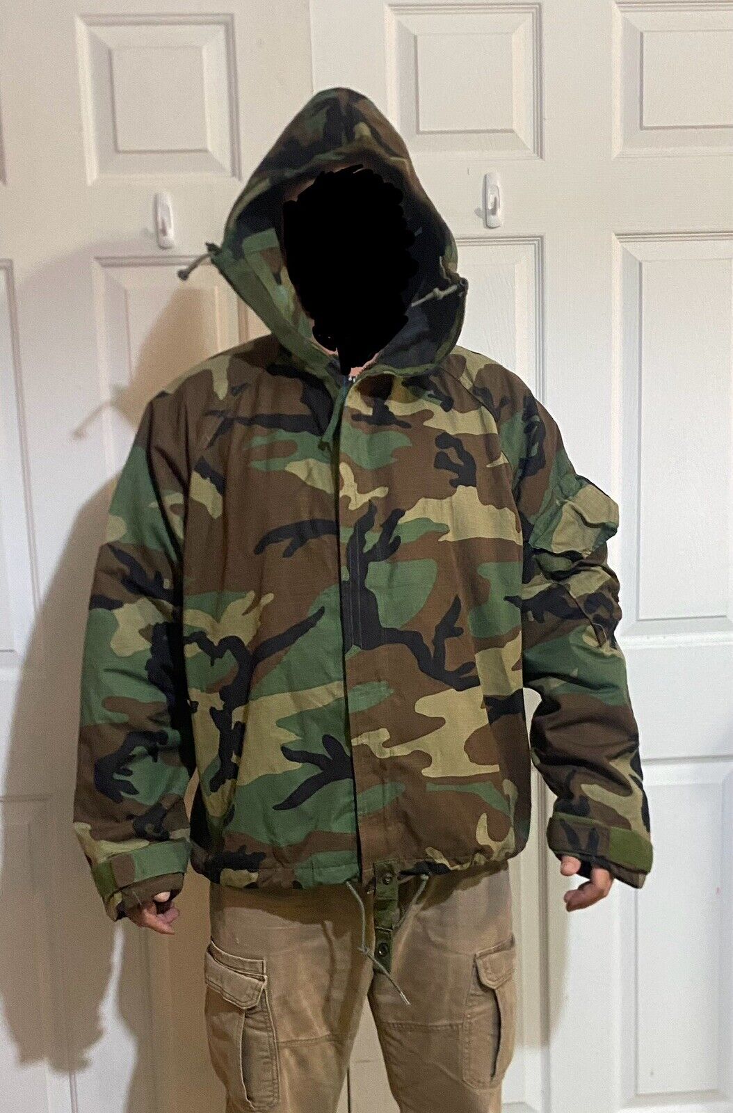 U.S. Military Chemical Protective Suit Coat - Woodland Camo, Size Medium Reg