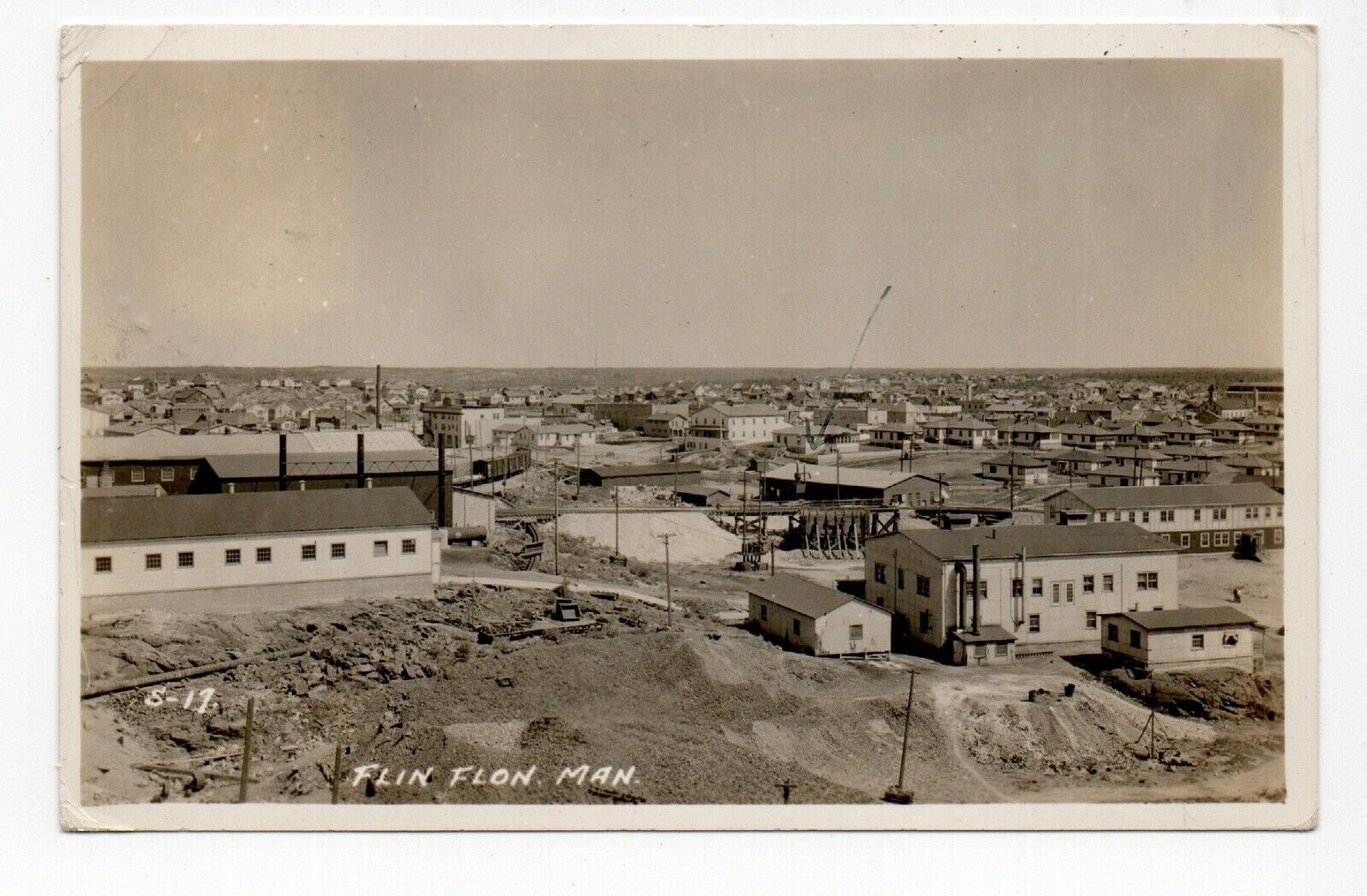 RPPC Flin Flon Manitoba Canada founded in 1927 by Hudson Bay Mining Co Postcard