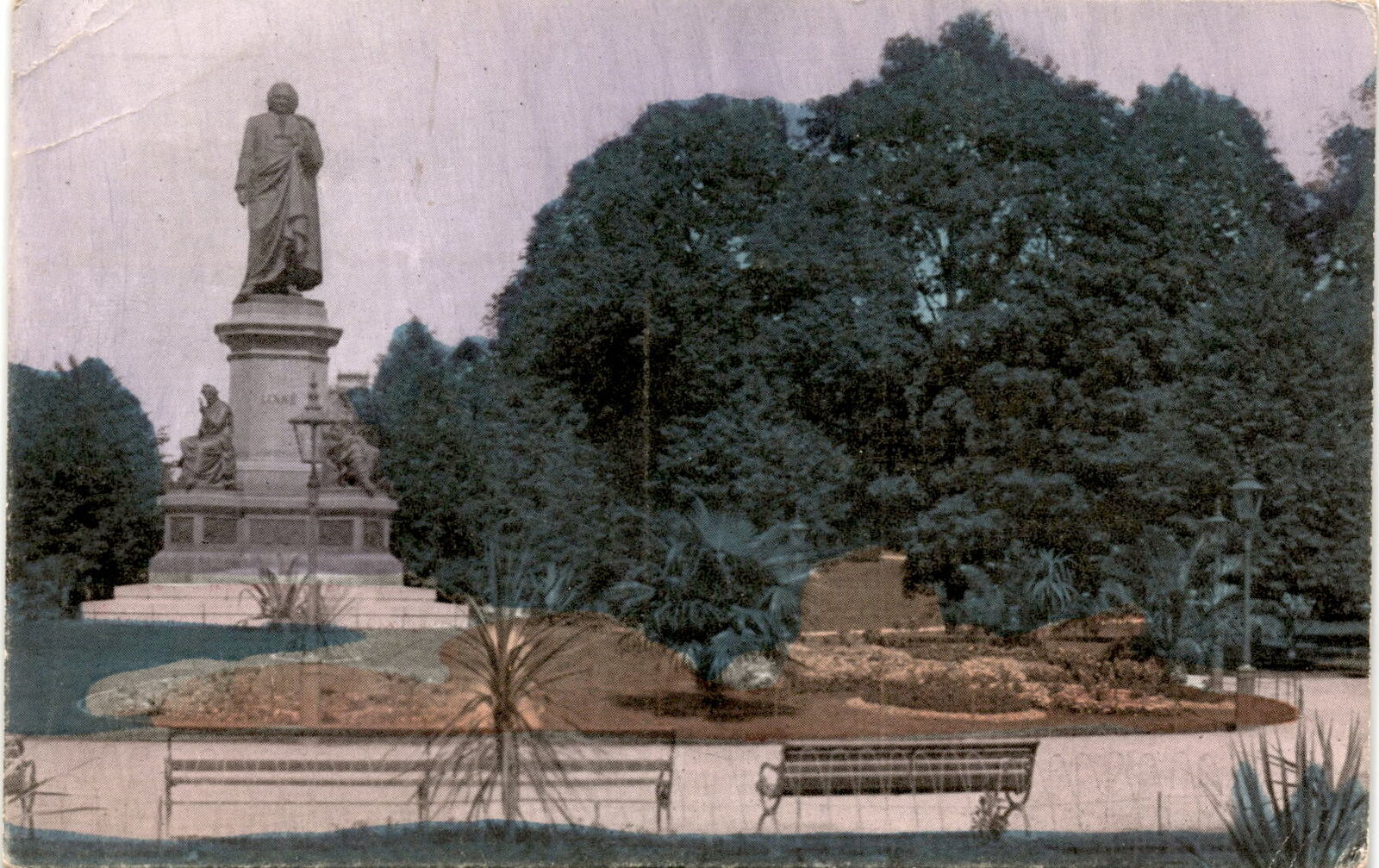 Linne Monument, Stockholm, Sweden, Carl von Linne, Linnaeus, Postcard