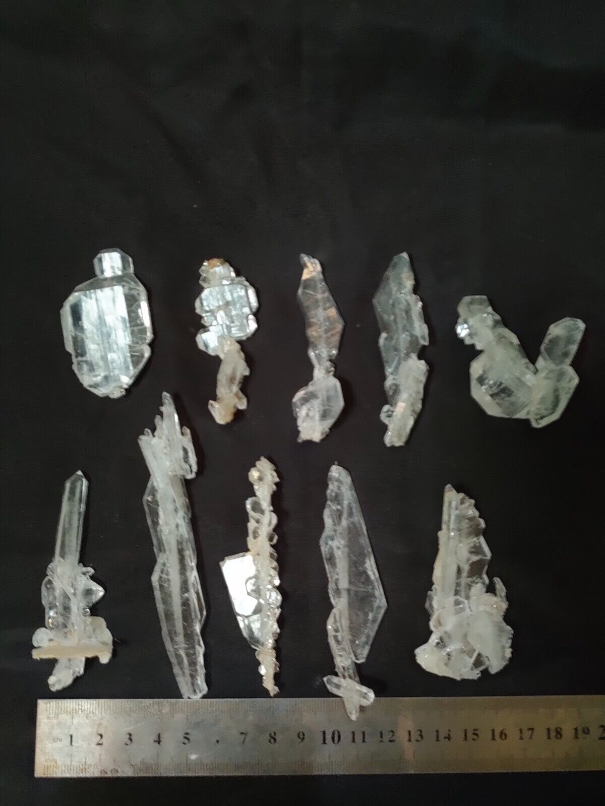 Faden quartz crystals 10 pieces