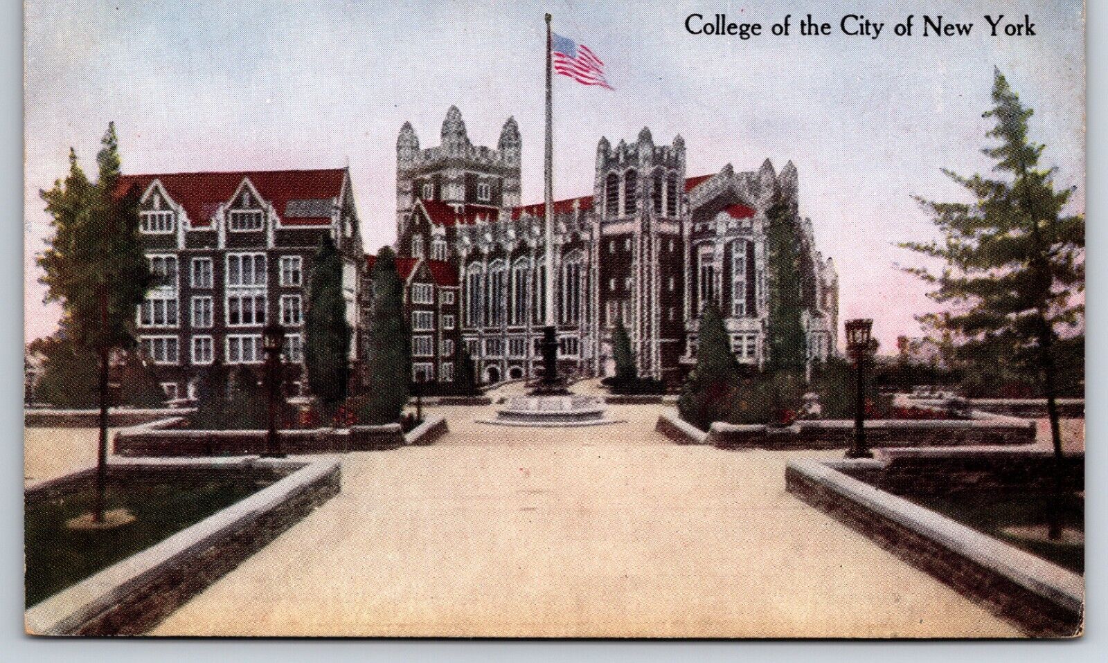 College Of The City Of New York City NY Amsterdam Ave c1910's Vintage Postcard