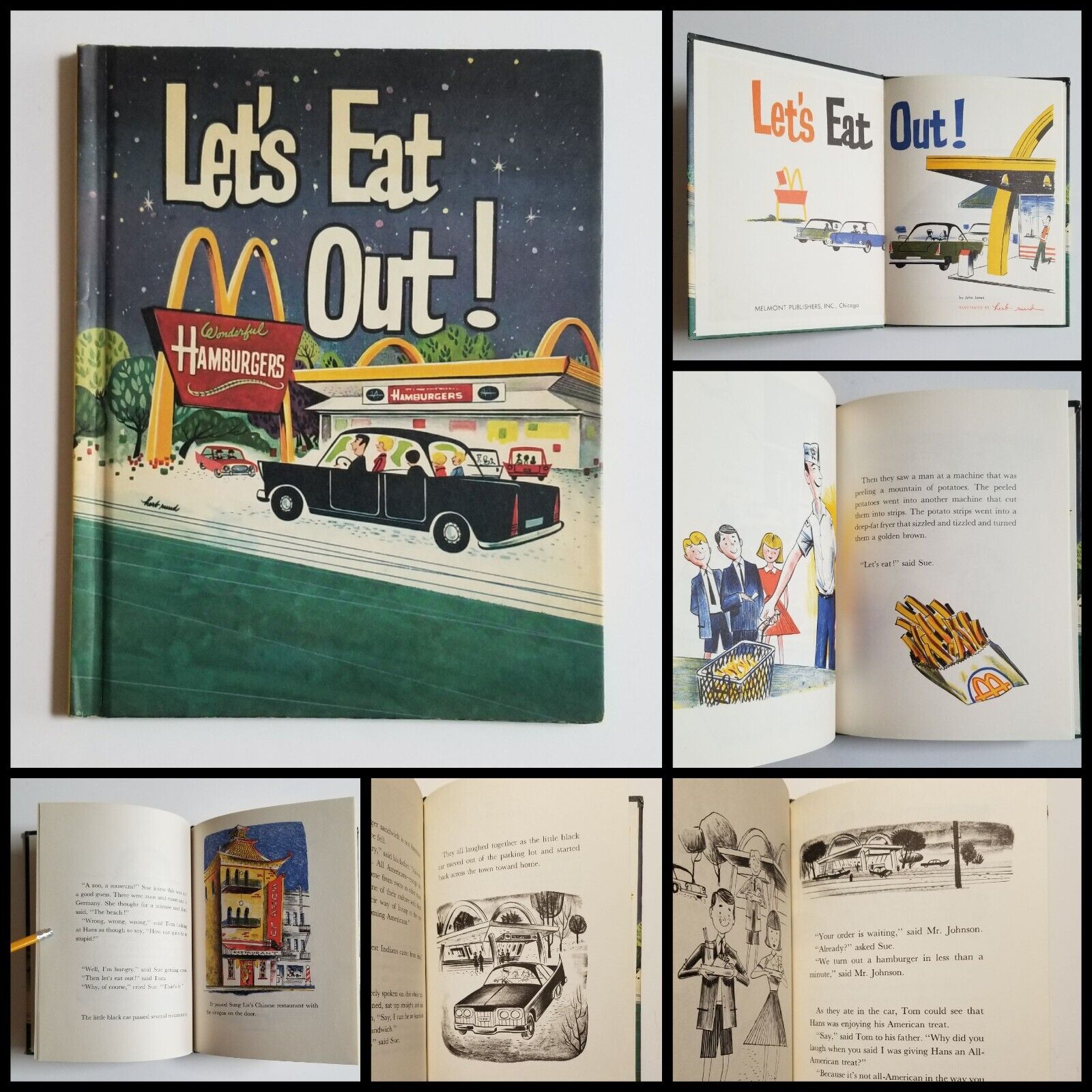 Original 1965 McDonald\'s Let\'s Eat Out Promotional Book