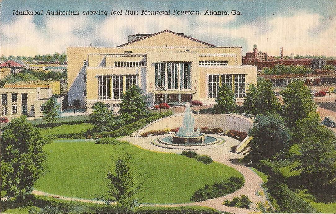 Atlanta, GEORGIA - Municipal Auditorium & Joel Hurt Fountain