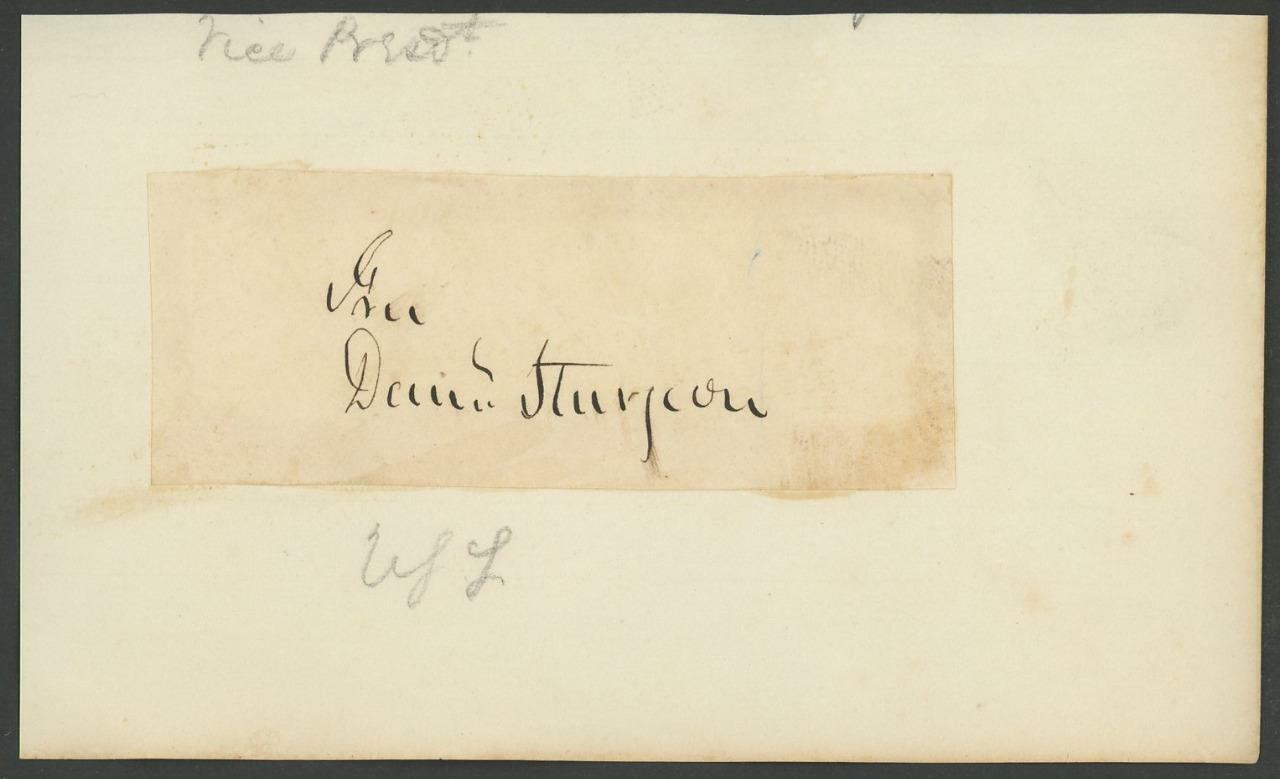 DANIEL STURGEON (1789-1878) autograph cut | Pennsylvania Senator - signed