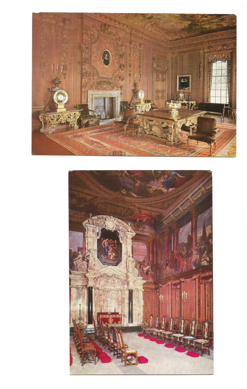 Chatsworth House England UK Postcards Derbyshire Dining Room Chapel