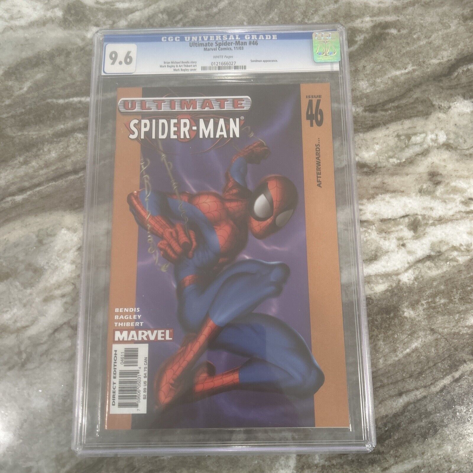 ULTIMATE SPIDER-MAN #46 - CGC 9.6 - SANDMAN - MARK BAGLEY COVER