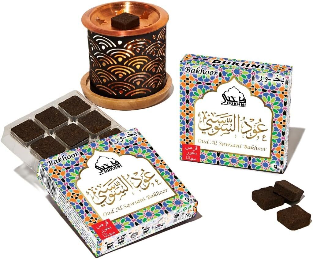 Oud Al Sawsani Bakhoor Set by Dukhni | 2 x 9 Piece Each & 