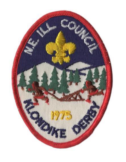 1975 Klondike Derby NE Ill Council BSA Patch RD Bdr. [VA-5241]