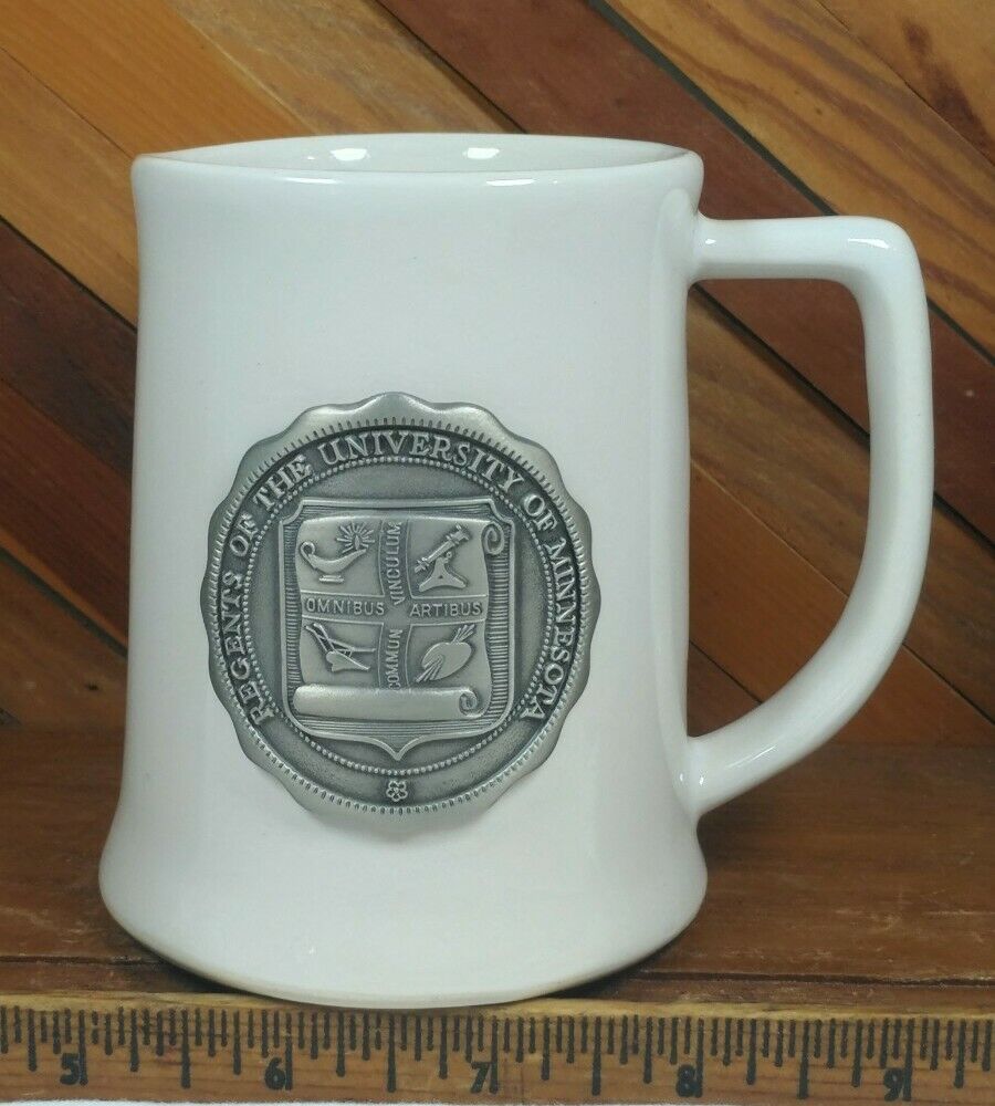 Regents of The University of Minnesota Alumni Crest Pewter Medallion Coffee Mug