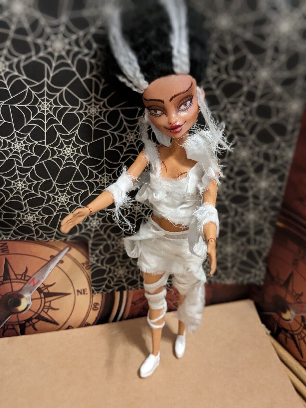bride of frankenstein Repaint Inspired By The Early  Movies Barbie 