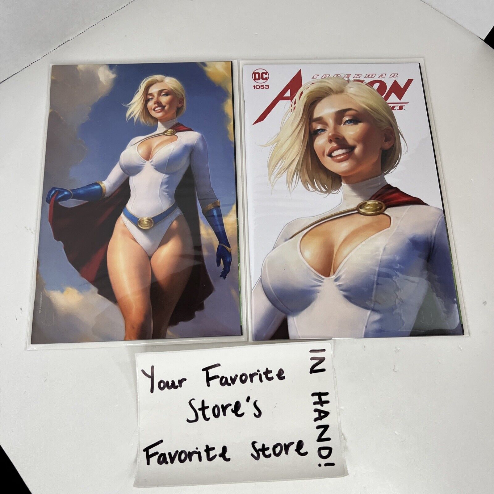 ACTION COMICS #1053 WILL JACK POWER GIRL VIRGIN VARIANT-A & B SET SOLD OUT HOT