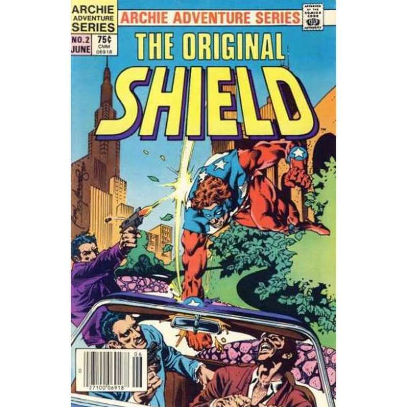 Original Shield #2 Newsstand in Very Fine minus condition. Archie comics [g%