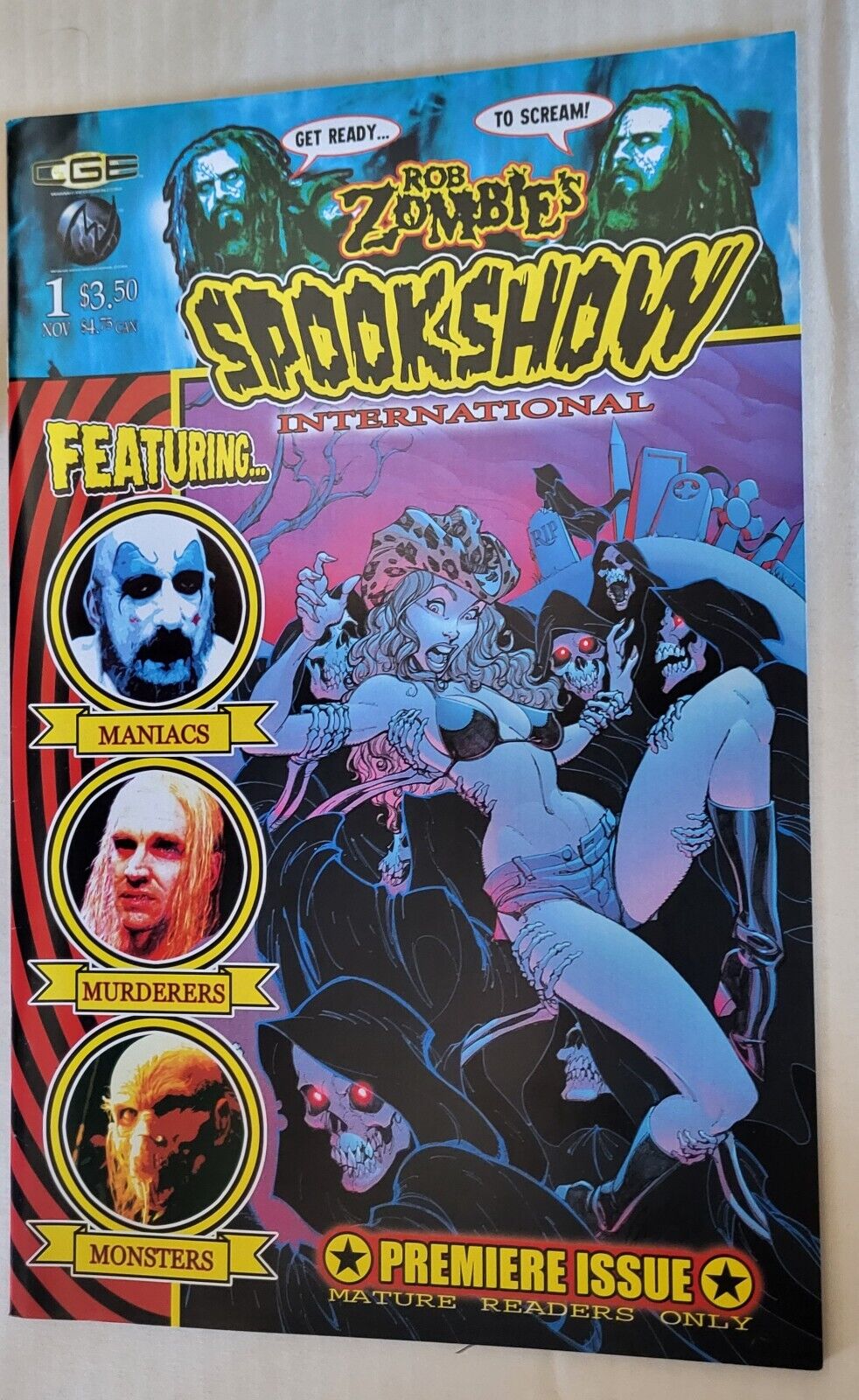 Rob Zombie\'s Spookshow International 1 NM J Scott Campbell Gene Colan Crossgen x