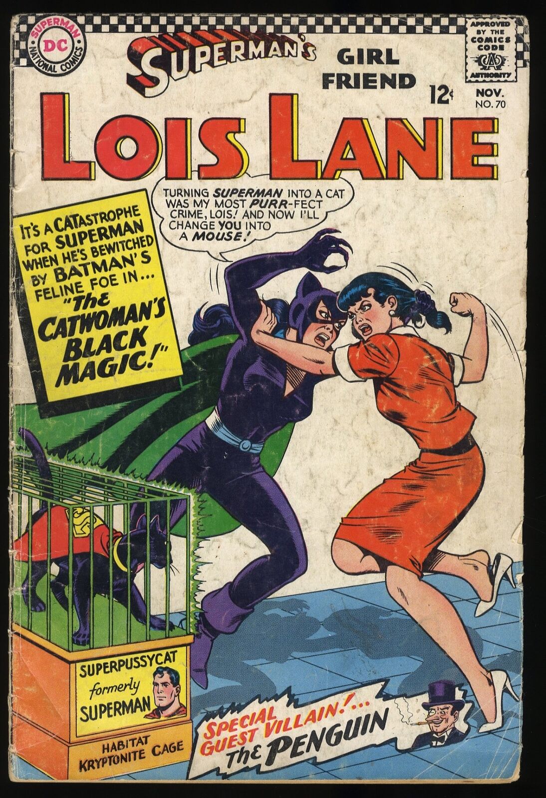 Superman's Girl Friend, Lois Lane #70 GD/VG 3.0 1st SA Catwoman DC Comics 1966