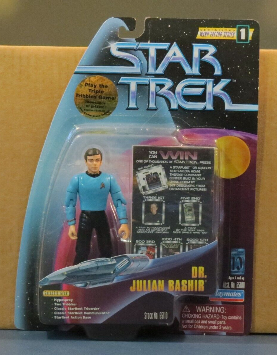 1997 Dr Julian Bashir Star Trek Warp Factor Series 1 DS9 Playmates # 65110