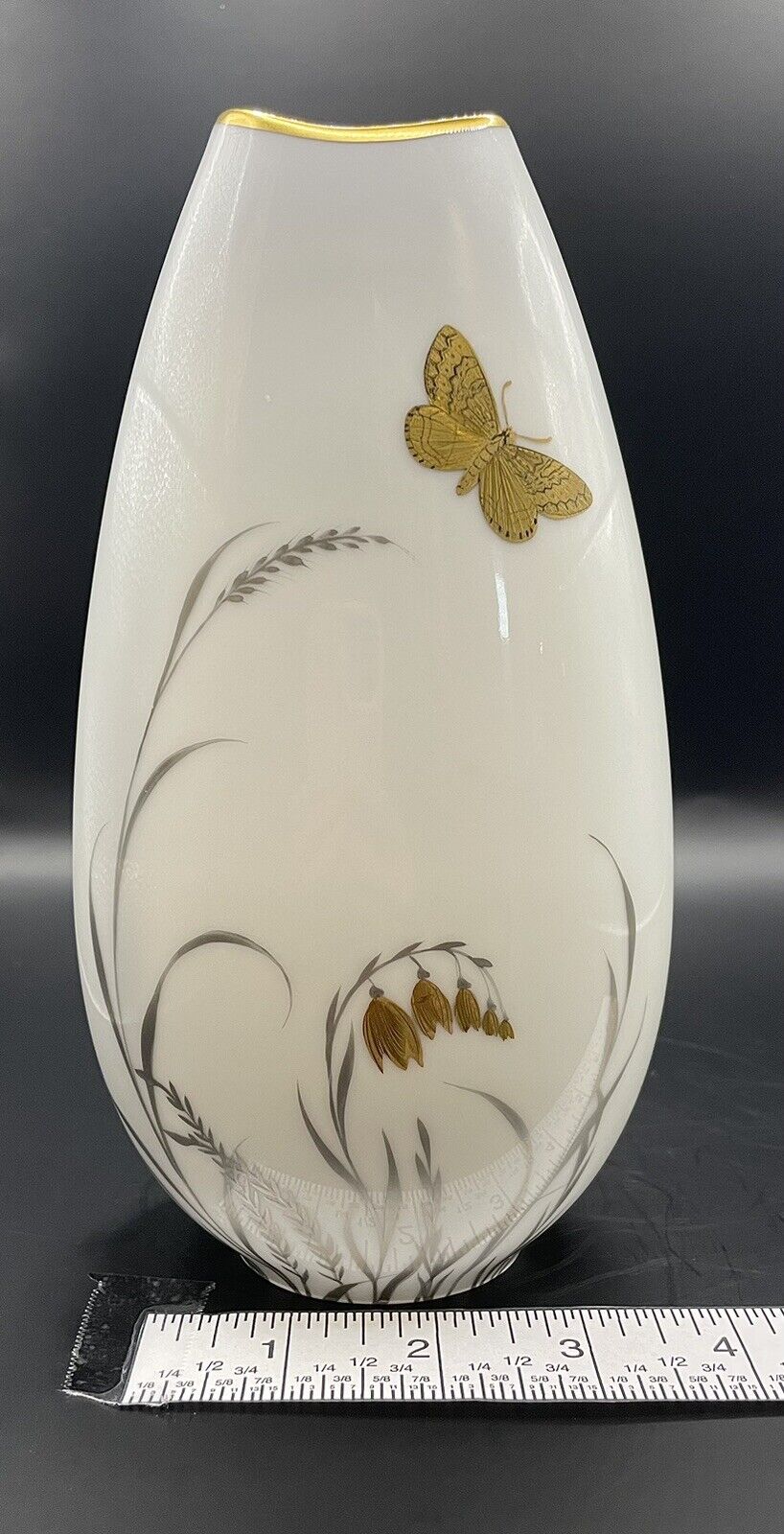 MCM Rosenthal Hand Painted Vase Signed \