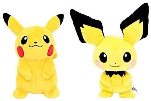 Pokemon Pikachu & Picchu Plush Toy S set ALL STAR COLLECTION doll pichu 20cm