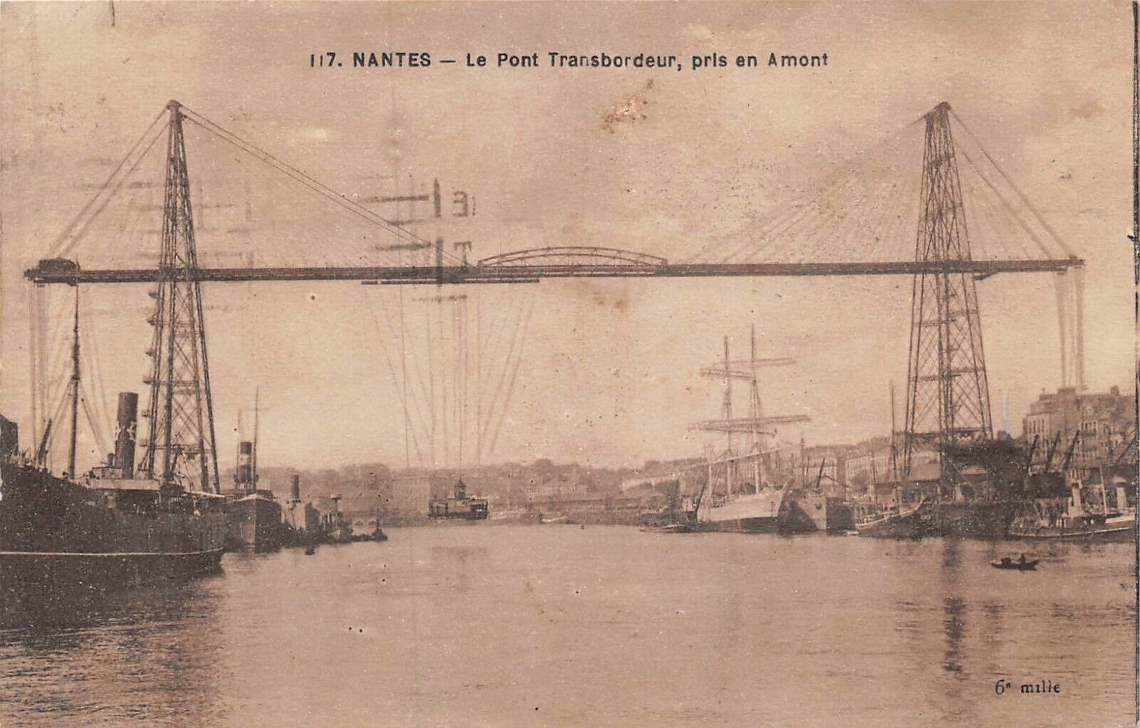 CPA Nantes le pont ferry (252331)