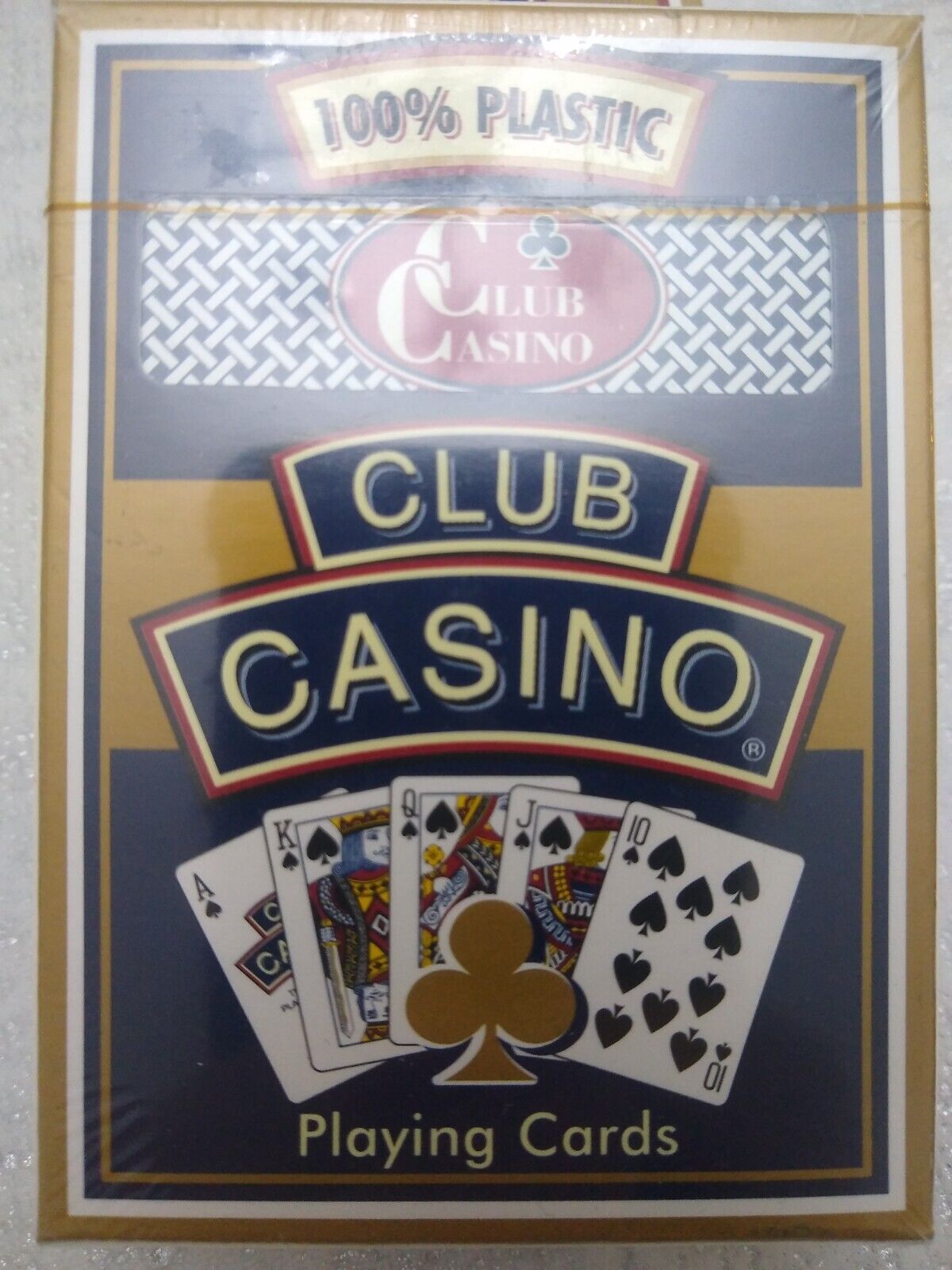 HOYLE OFFICIAL PLAYING CARDS POKER SIZE PLASTIC COATED blue