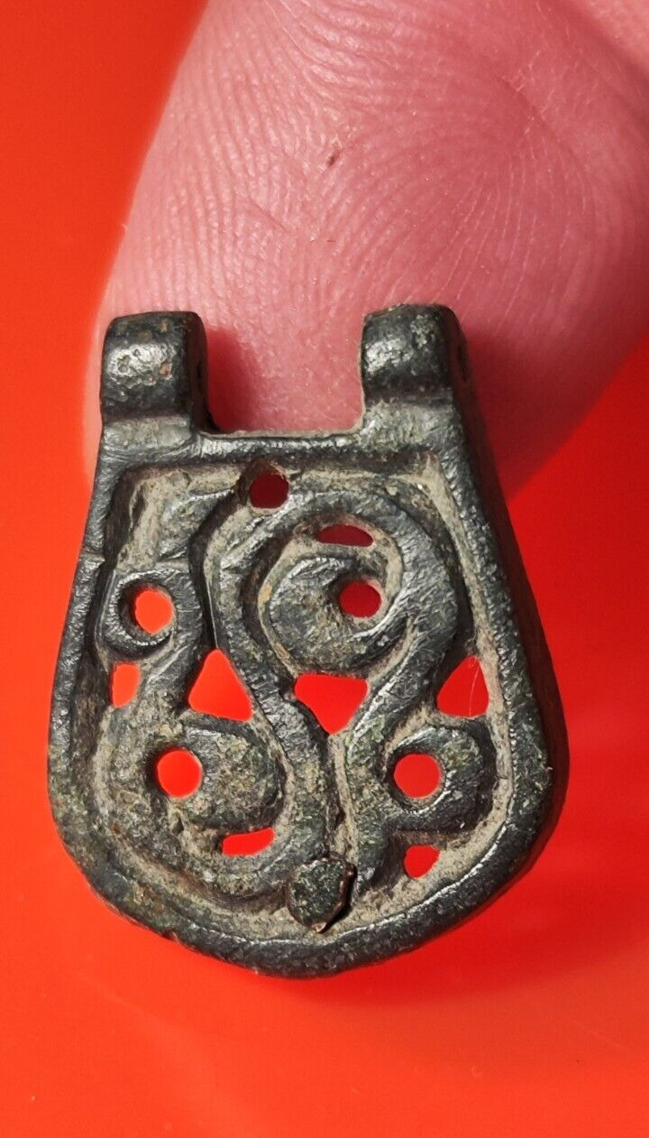 Ancient Celtic Bronze Amulet/Brooch . VERY RARE