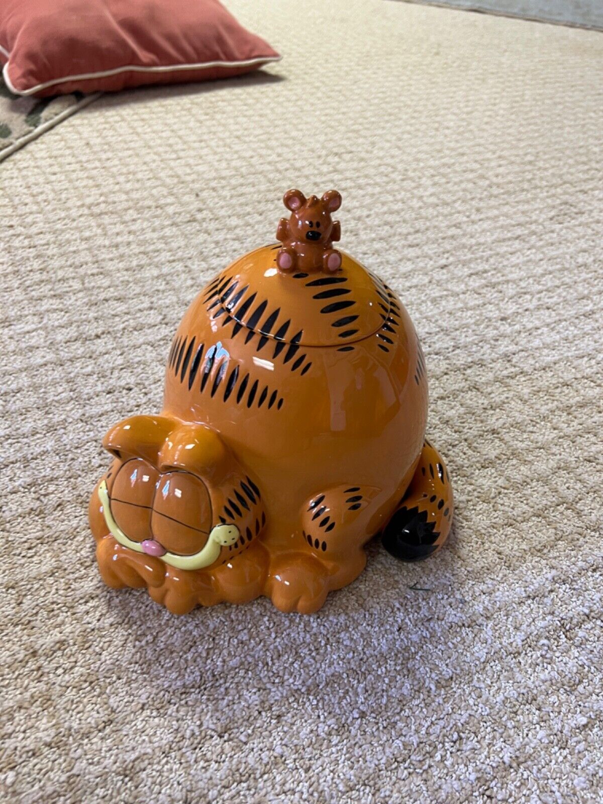 NEW Rare Burton & Burton, Garfield and Pooky  cookie jar ceramic