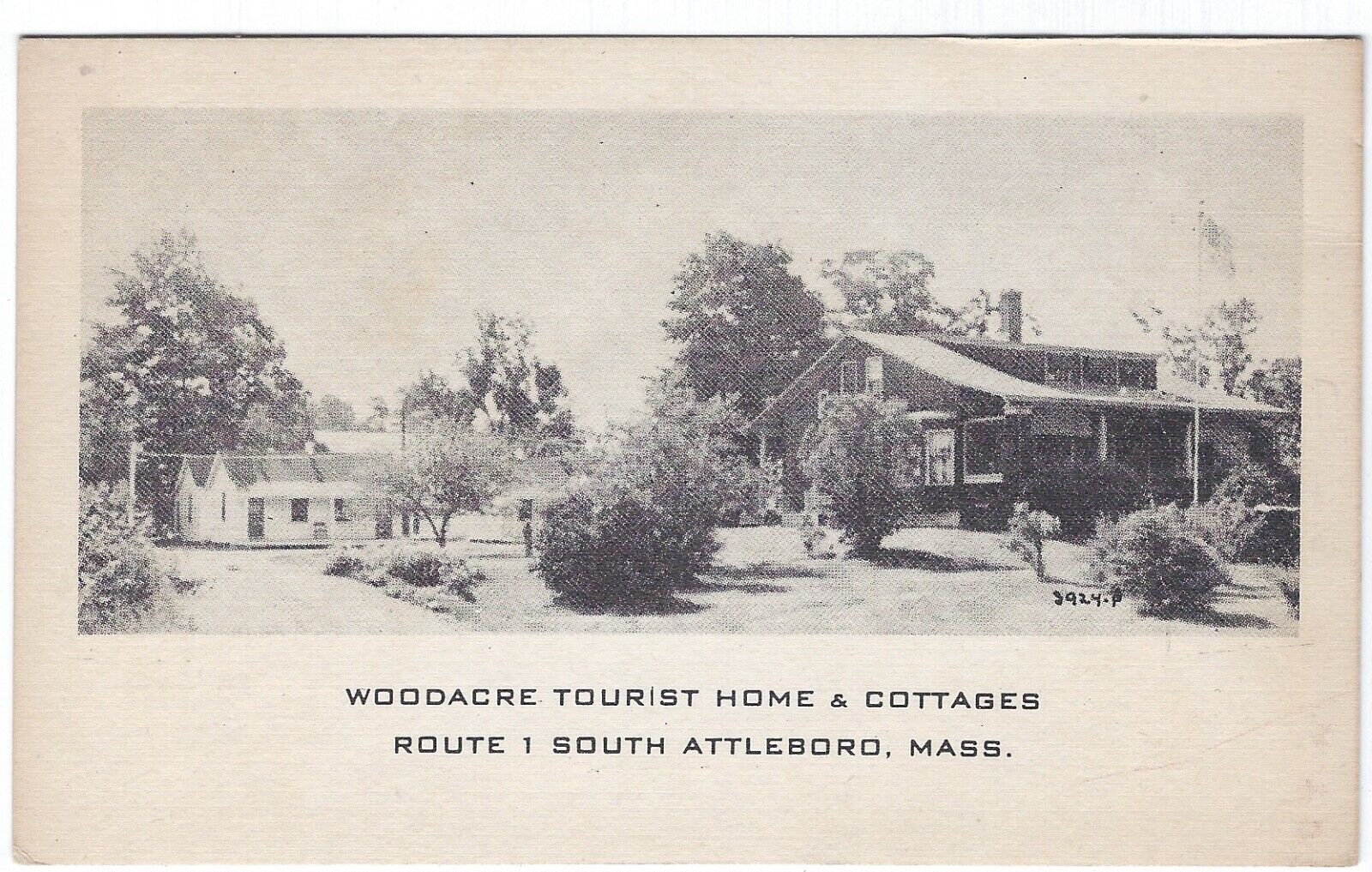 Woodacre Tourist Home & Cottages, South Attleboro, Massachusetts Old Postcard