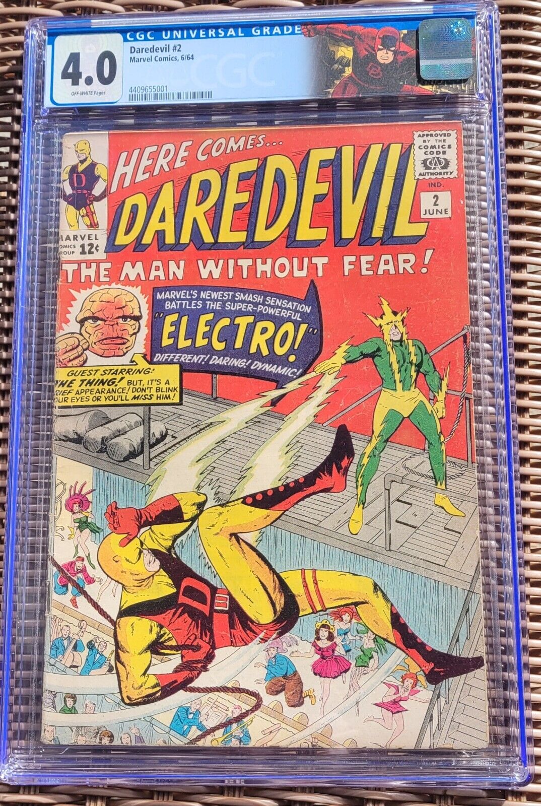 Daredevil (1964) #2 CGC 4.0 2nd Appearance Daredevil Electro Kirby Cover