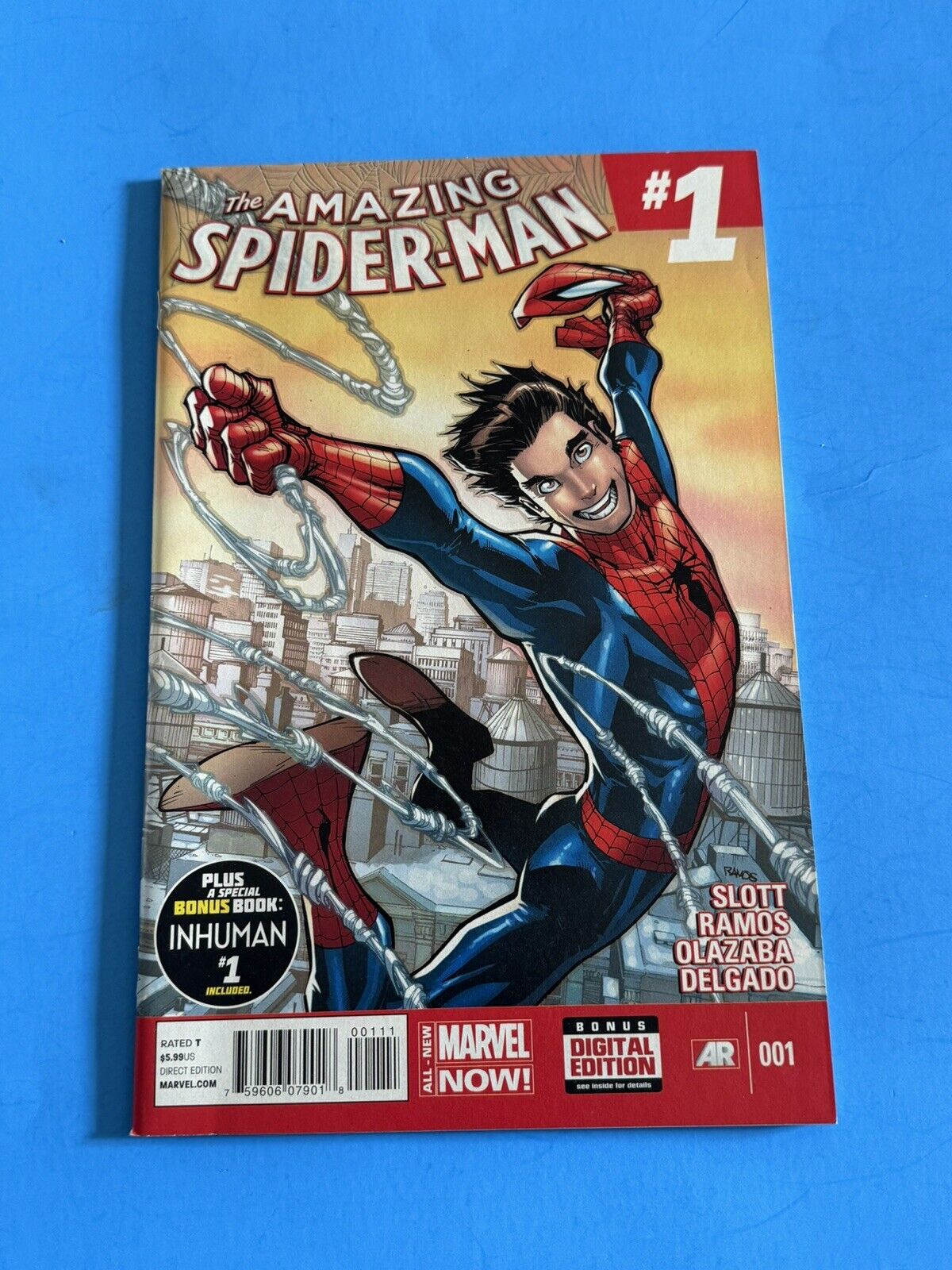 Amazing Spider-Man # 1 - 1st appearance Of Cindy Moon (Silk)  2014