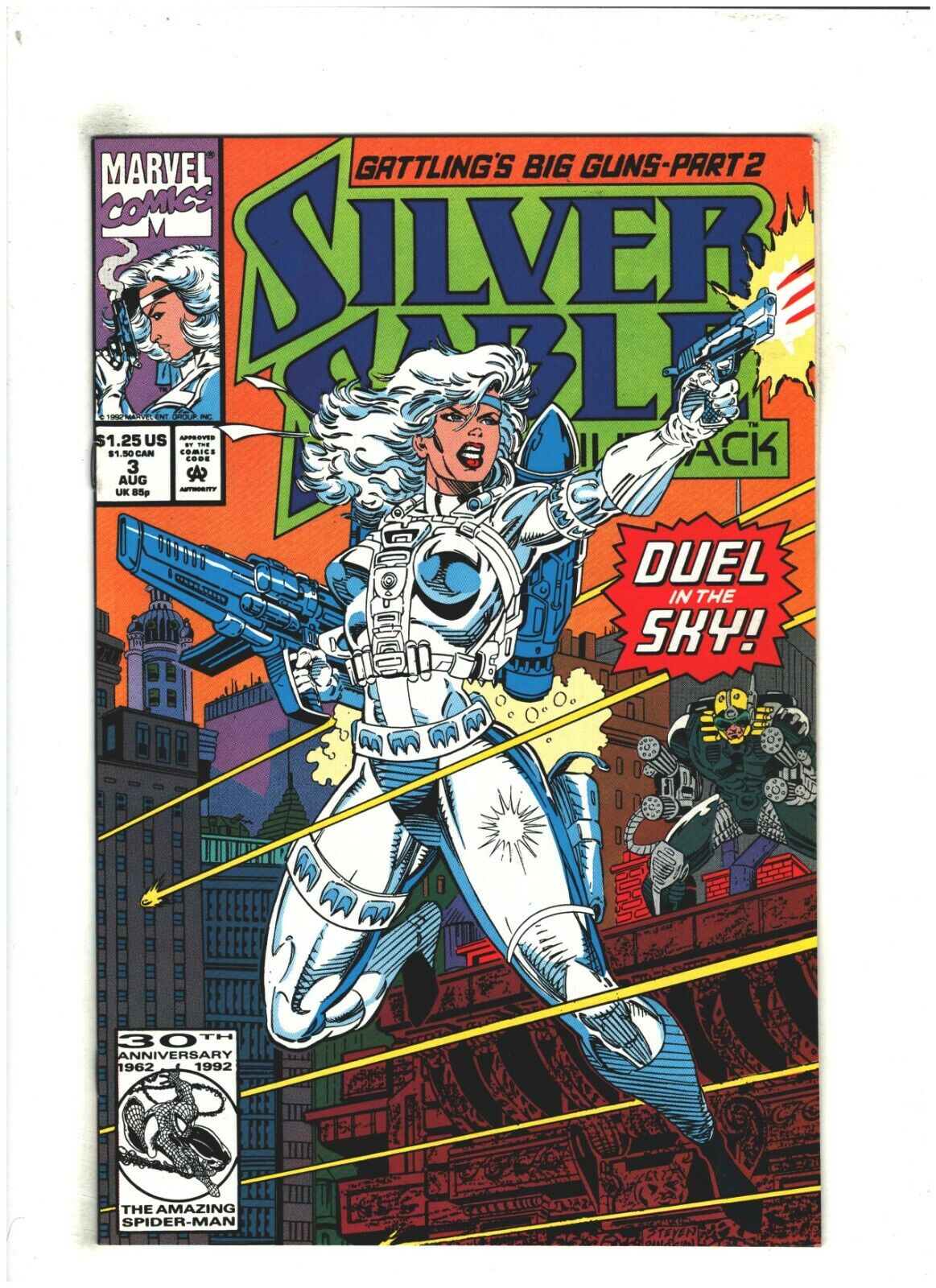 Silver Sable & The Wild Pack #3 NM- 9.2 Marvel Comics 1992