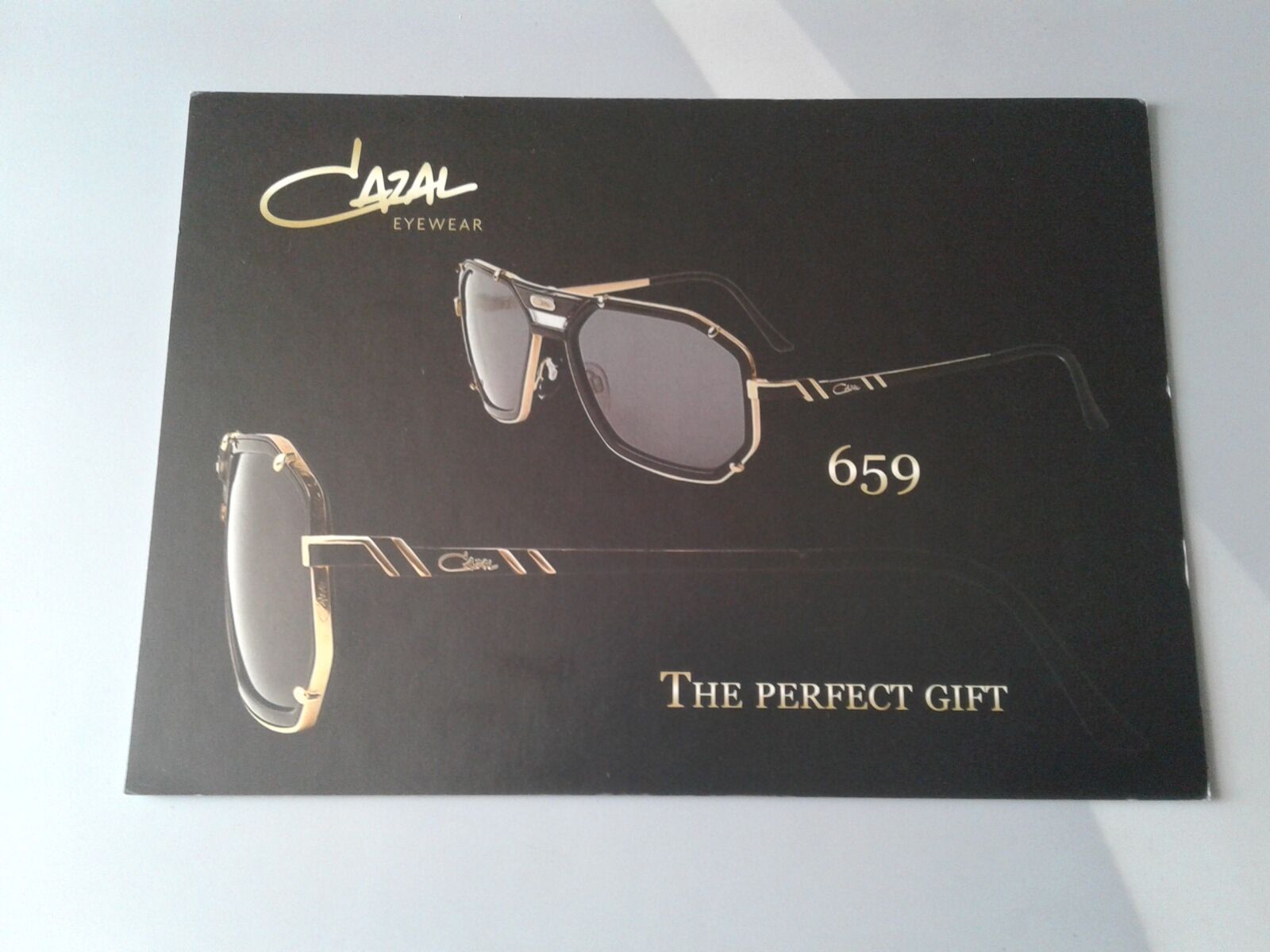 CAZAL THE PERFECT GIFT EYE WEAR COUNTERCARD POSTER  SIZE 10.5 X 7.5 INCHES