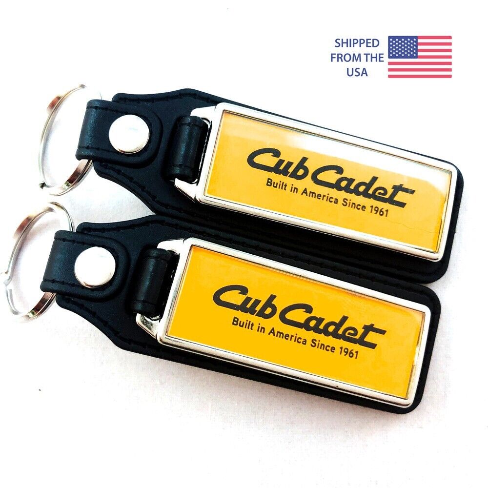 Key Fob Key Ring Keychain for Cub Cadet Riding Lawn Mower Tractor (2-Pack)