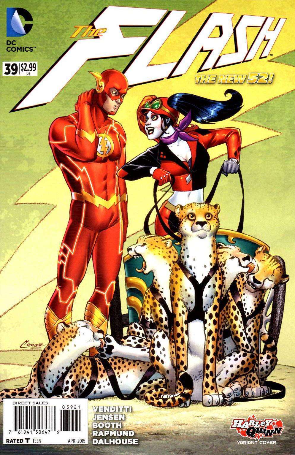 Flash, The (4th Series) #39B VF/NM; DC | New 52 Harley Quinn Variant - we combin