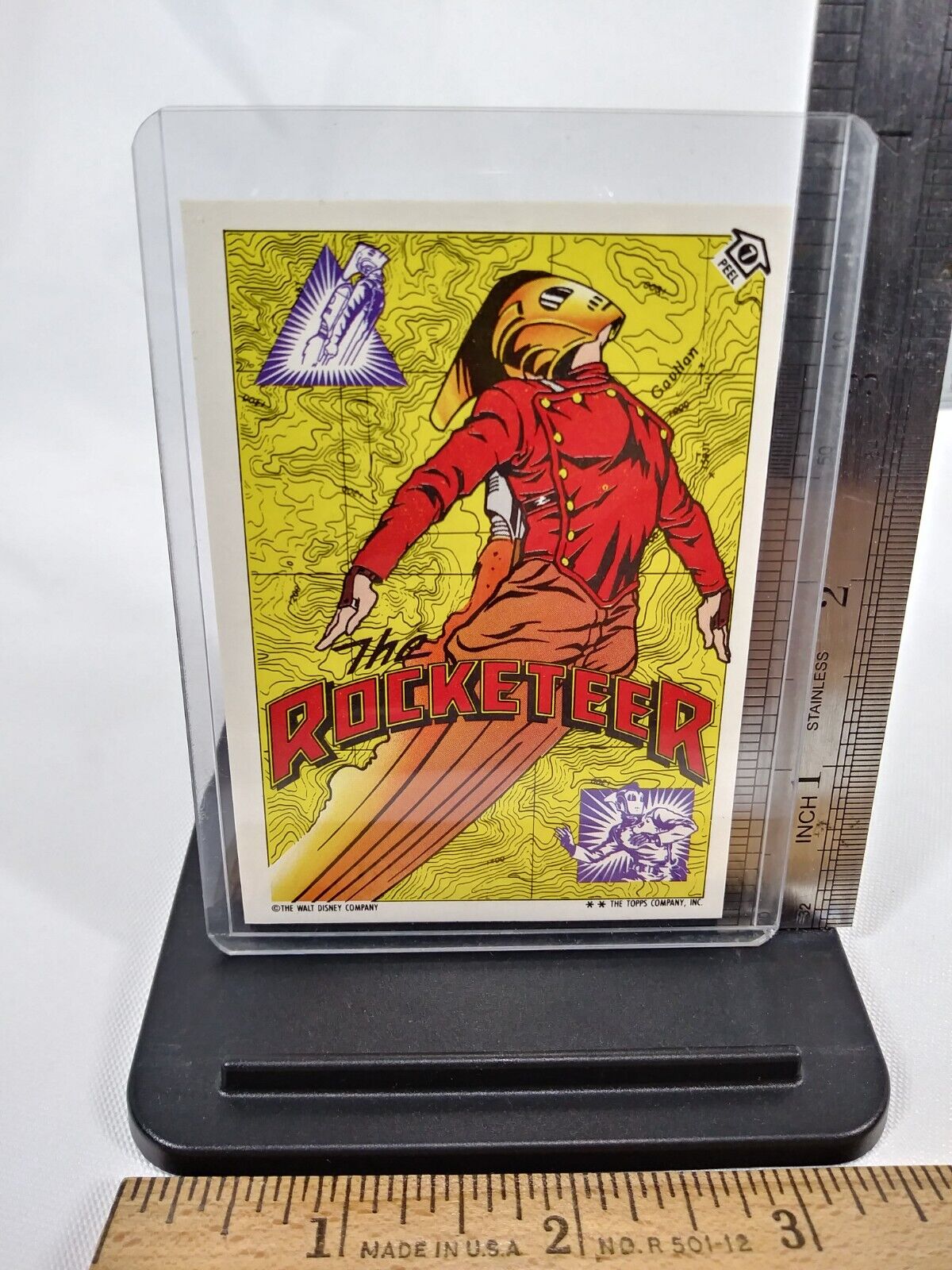 Vintage 1991 Walt Disney Topps Rocketeer Trading Sticker Card #7