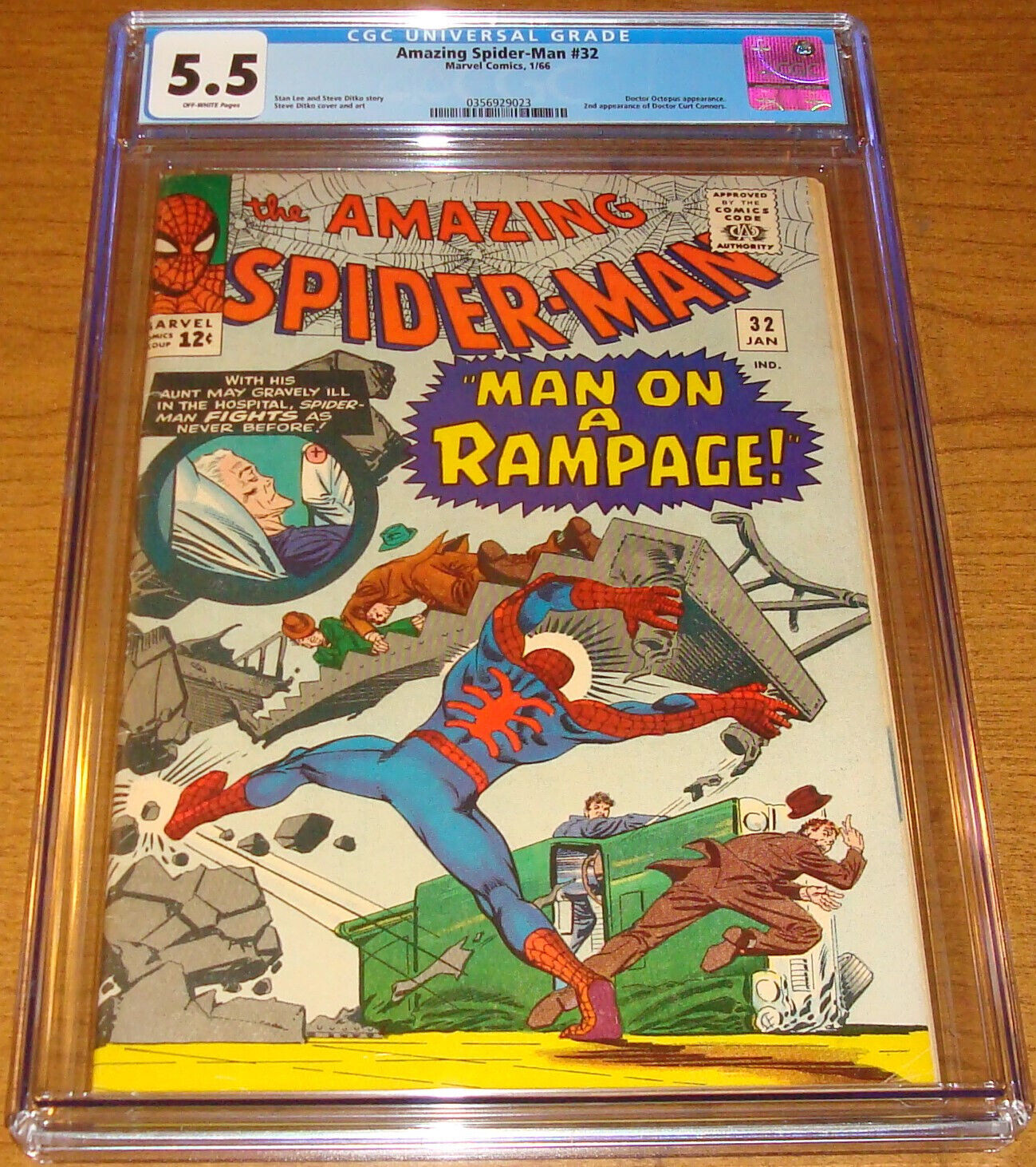 January 1966 Marvel Comics Amazing Spider-Man #32 2nd Curt Connors GCG 5.5