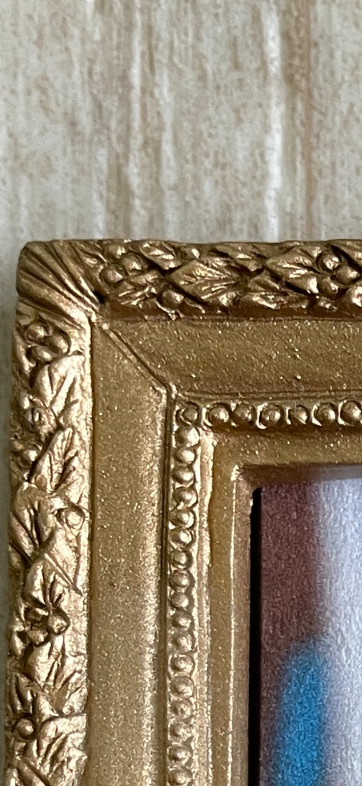 Miniature Picture Frame Magnet Decorative Gold Color 3