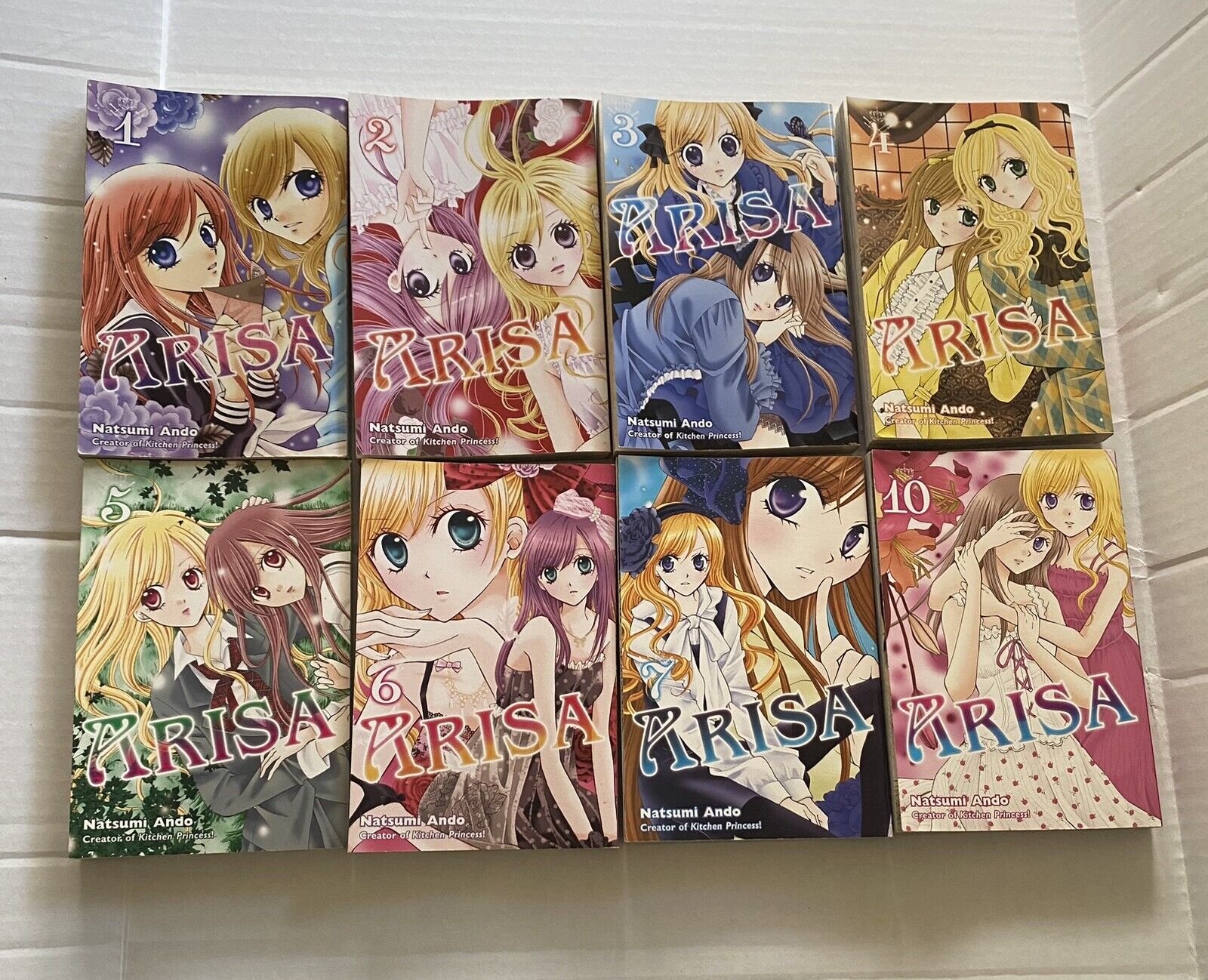Arisa 1-7, 10 Natsumi Ando PB English Graphic Novel Manga 8 Books Lot Kodansha