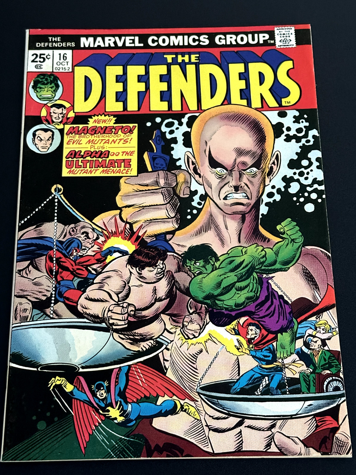 The Defenders #16 (1974) MVS Intact High Grade NM- 9.2