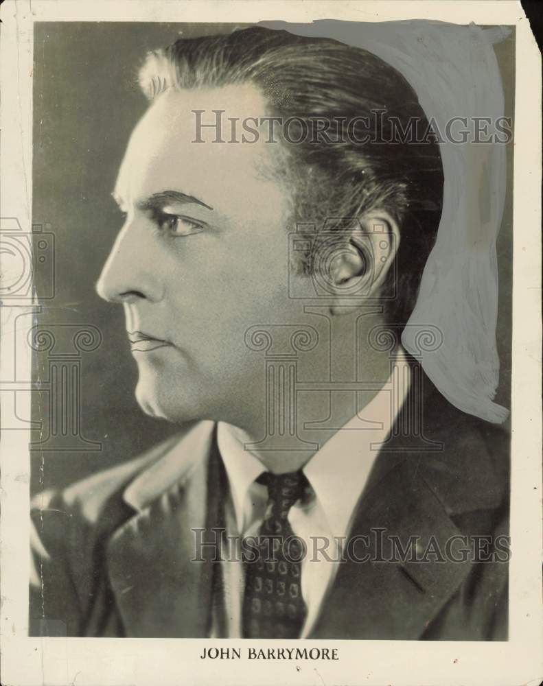 1929 Press Photo John Barrymore, actor - kfa41116