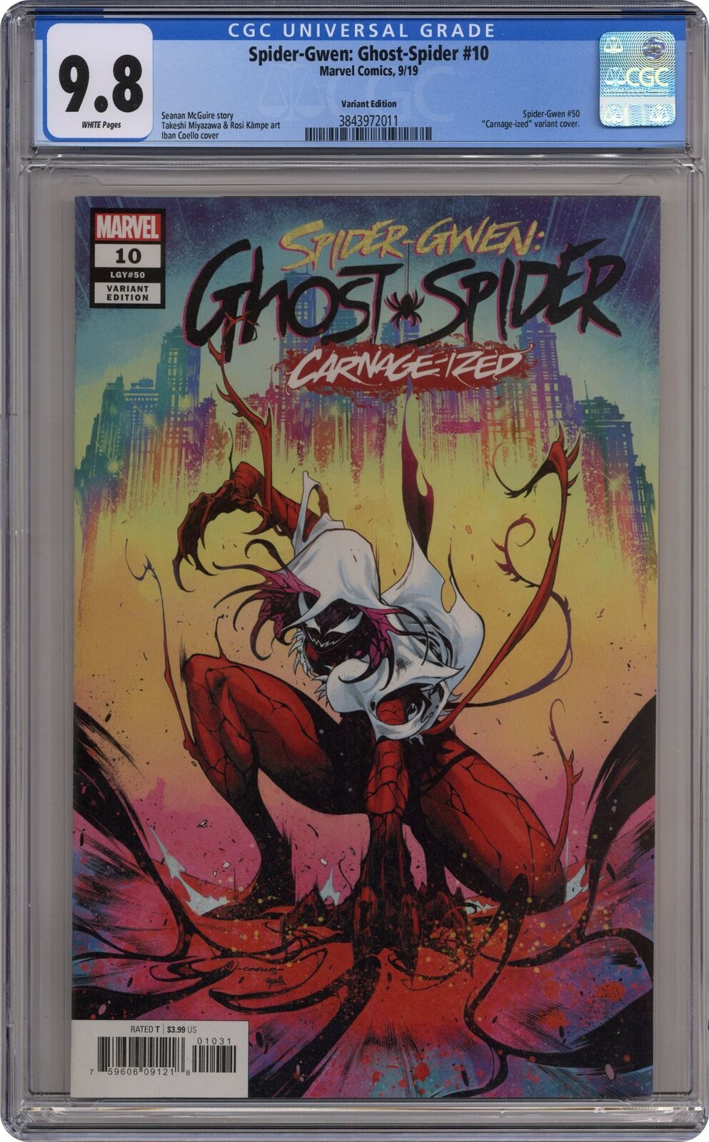 Spider-Gwen Ghost Spider #10B CGC 9.8 2019 3843972011