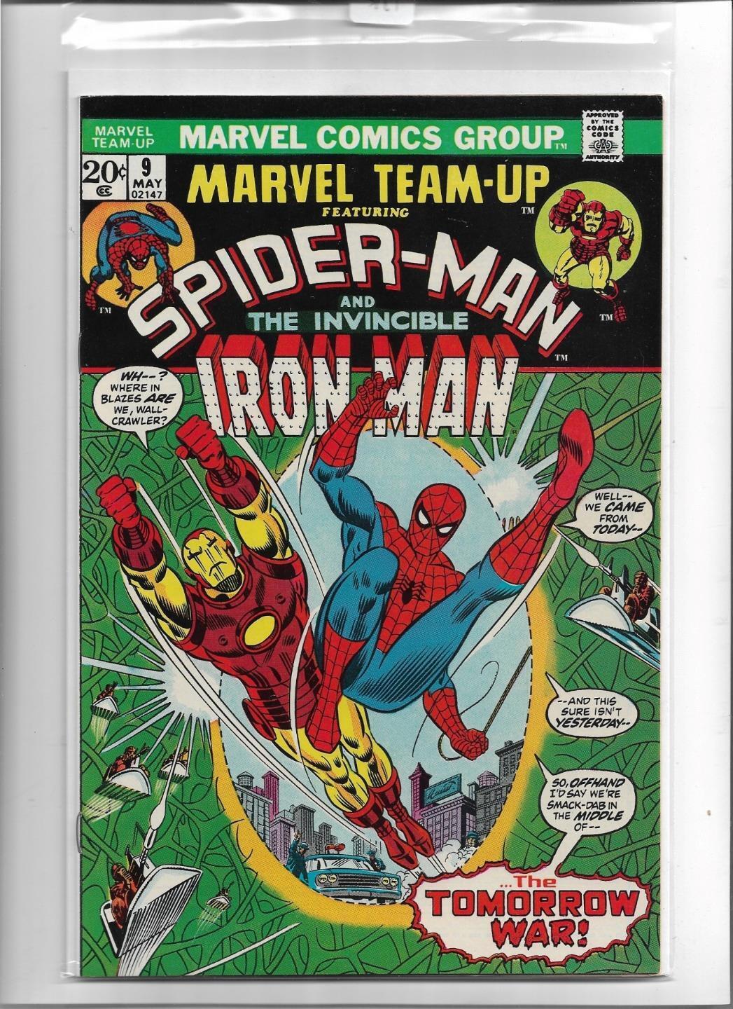 MARVEL TEAM-UP #9 1973 VERY FINE 8.0 5161 SPIDER-MAN IRON-MAN
