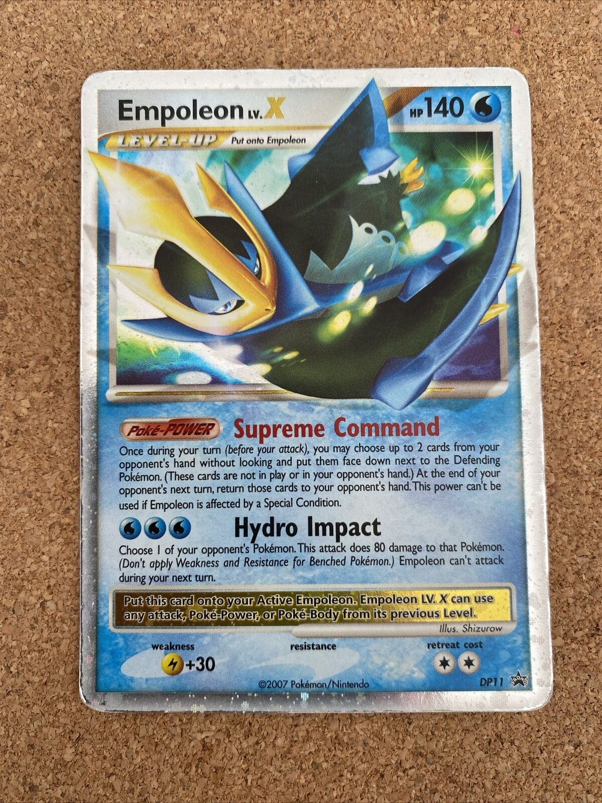 Pokémon Card Diamond & Pearl Promo Empoleon LV X DP11