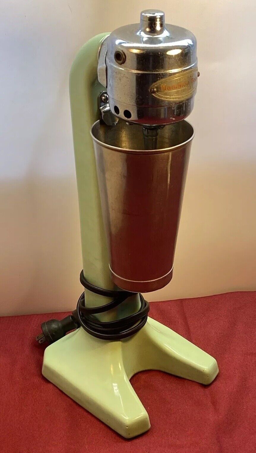 Vintage 1929-35 Hamilton Beach Mixer Model 25 Milkshake Malt Maker Jadeite