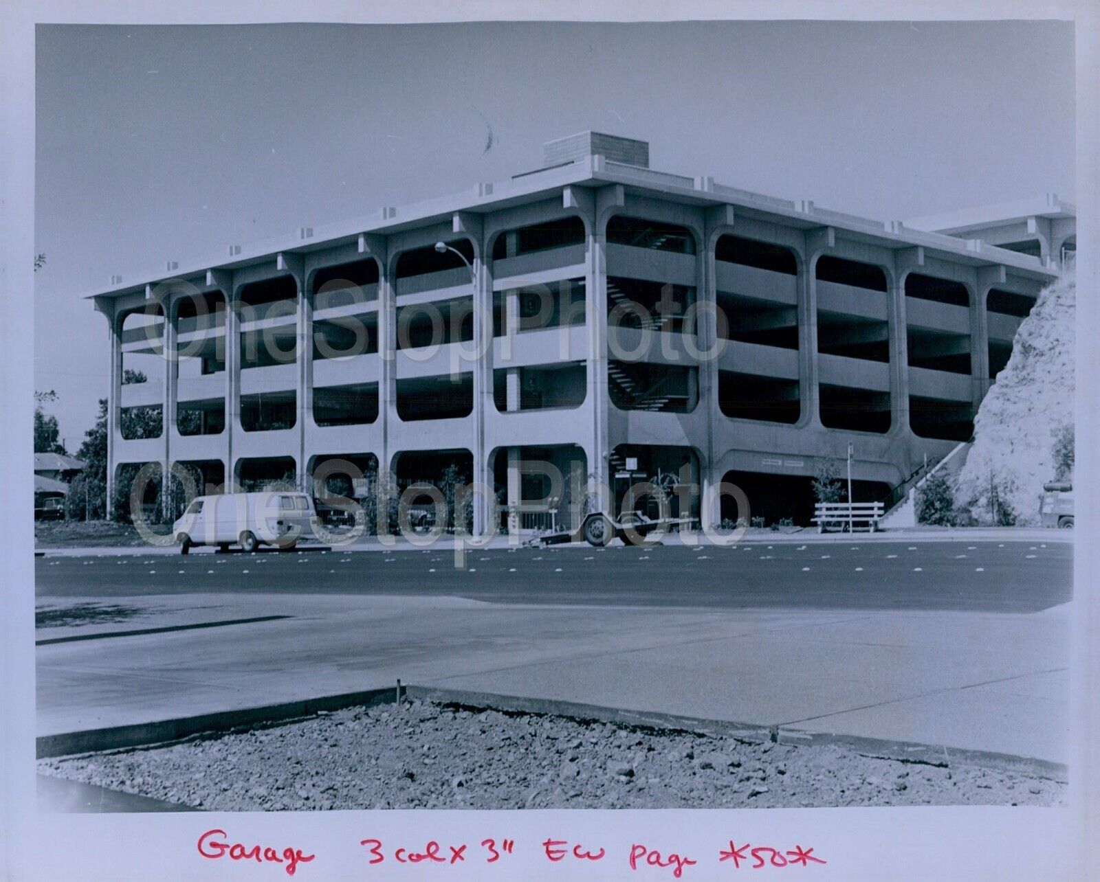 1975 Walnut Creek CA Parking Garage Press Photo