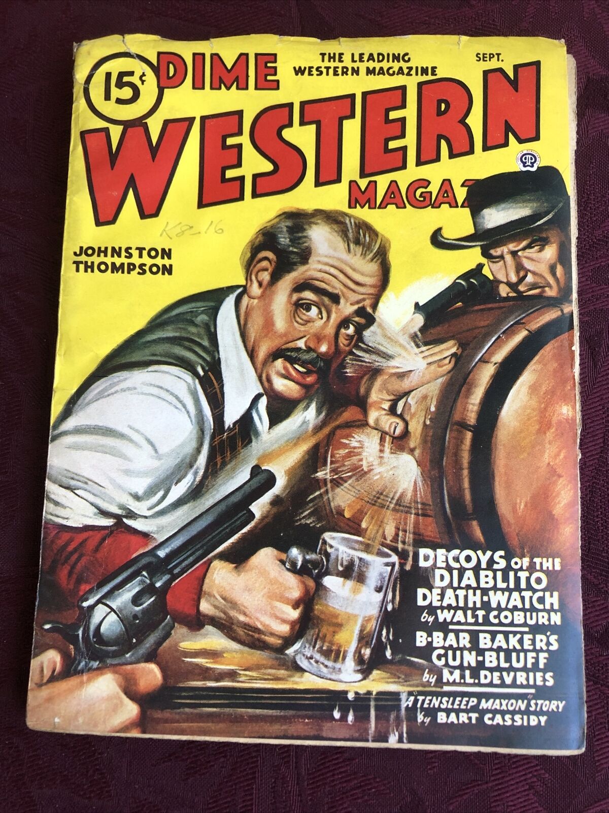 Dime Western Magazine Pulp September 1946 VG 