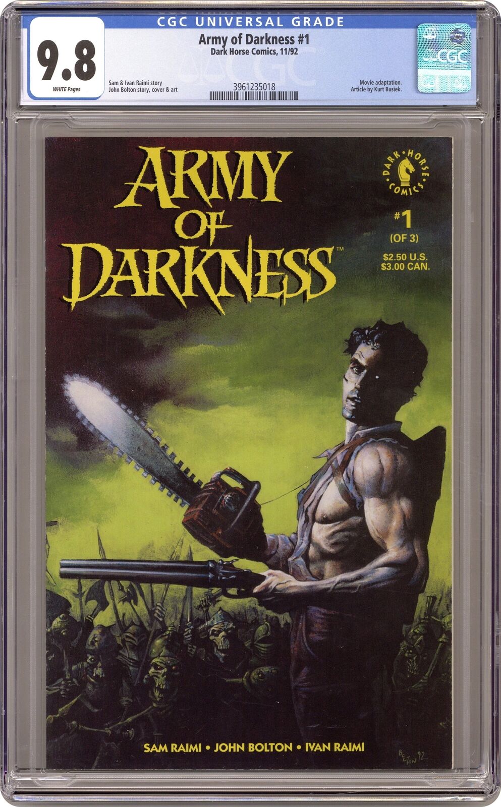 Army of Darkness #1 CGC 9.8 1992 3961235018