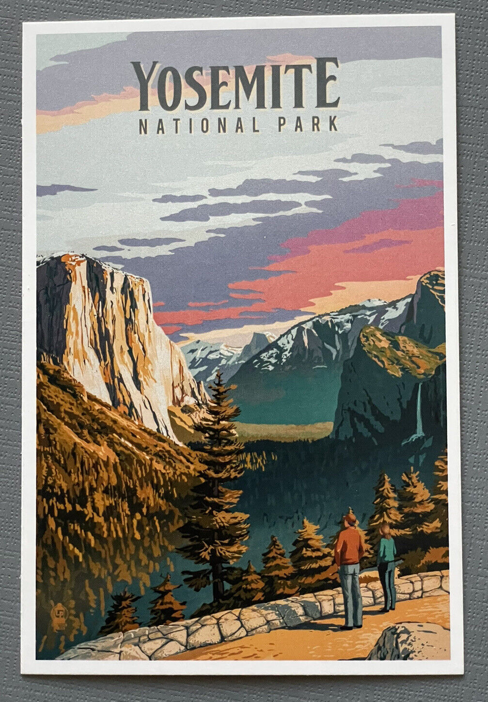 Yosemite National Park, California - Lantern Press Postcard