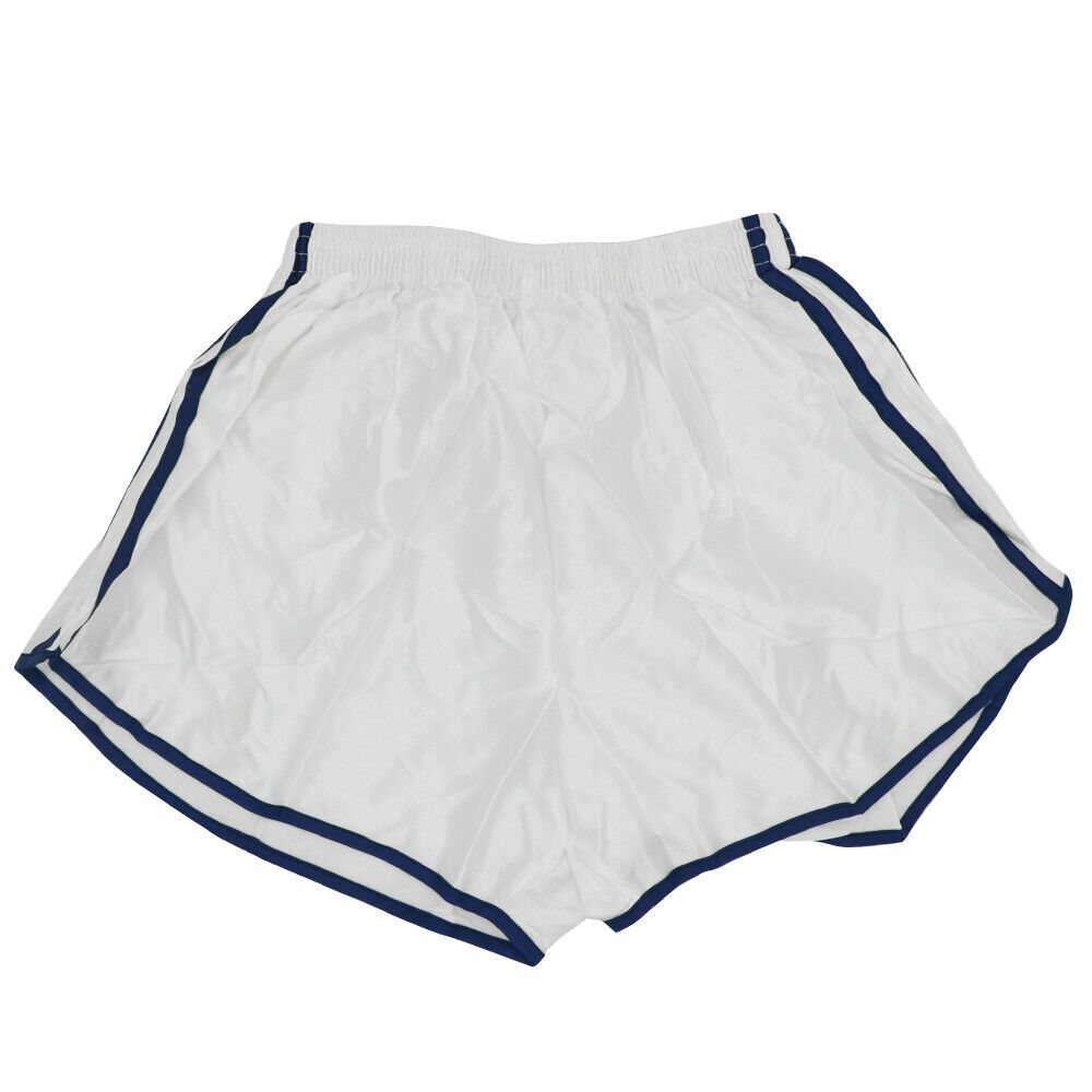 French Army Retro Running Vintage \'90s Shorts Blue White Stripes Silky PT Pants