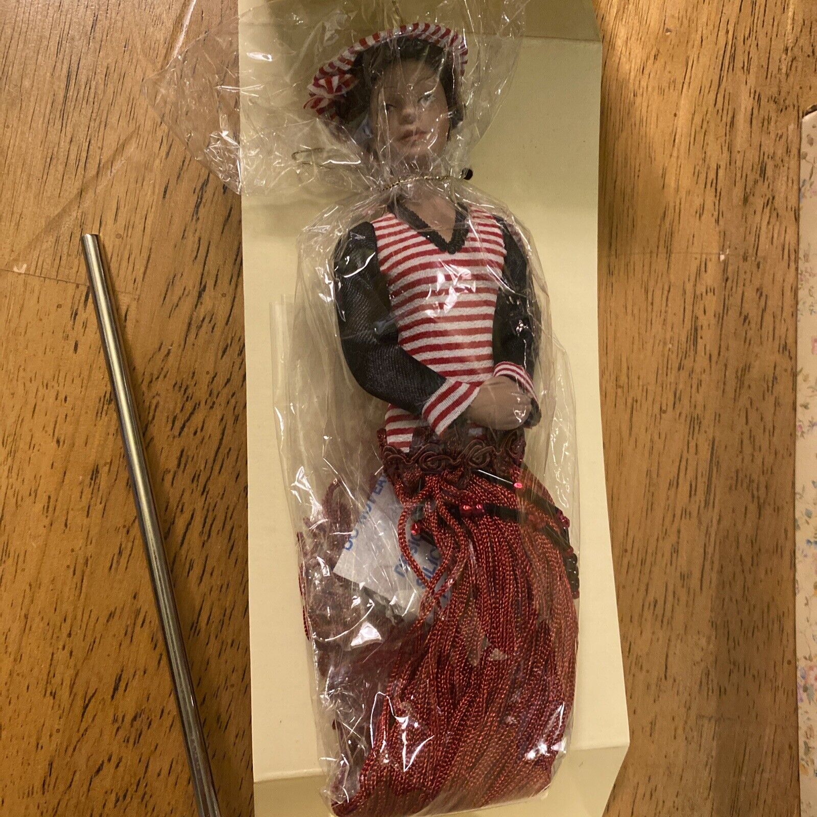 Vintage Putting on the Ritz Tassel Doll Red, White, Blue Dress New w/box.