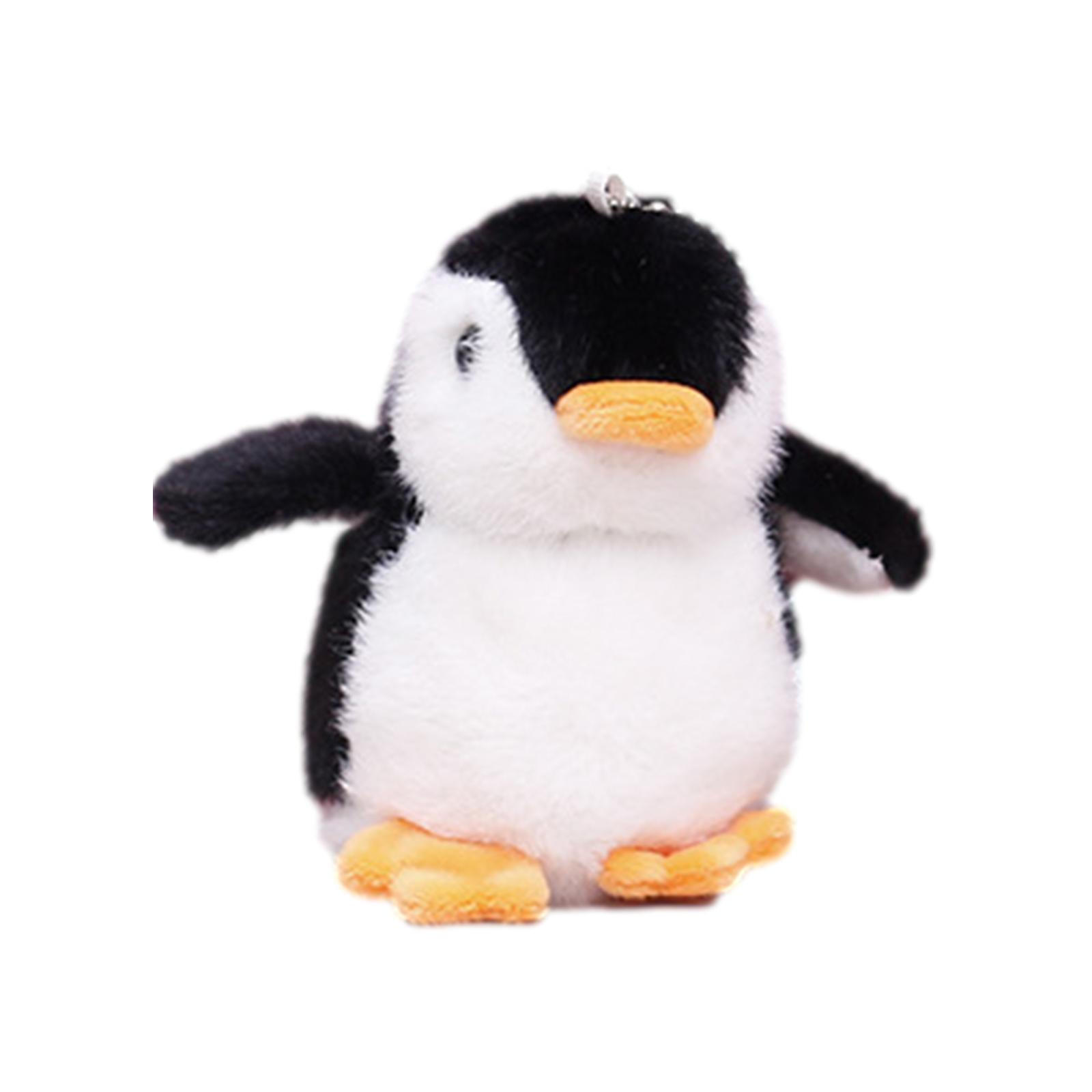 3X Penguin Stuffed Plush Animal Pendant Keychain Doll Stroller Toys For Children